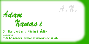 adam nanasi business card